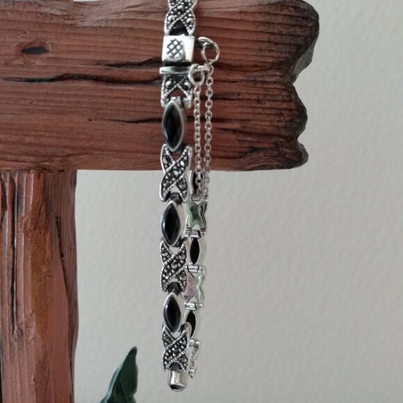 Black onyx ring & bracelet set . - Picture 7 of 7